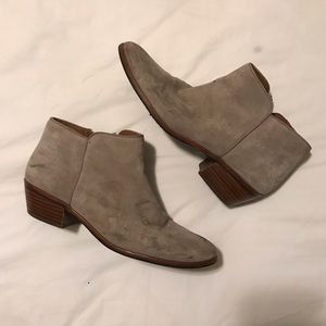 Sam Edelman Petty Nude Suede Booties